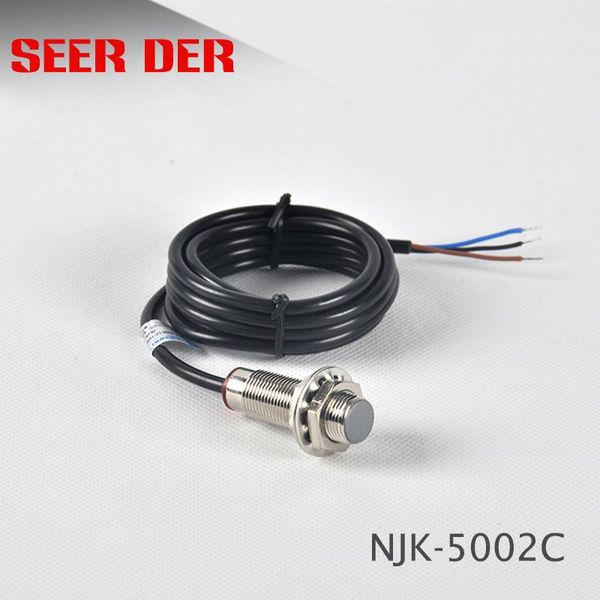 

smart home control njk-5002c hall effect sensor proximity switch npn 3-wires normally open + magne line magnet 6v-36v dc dia 12mm diy metal