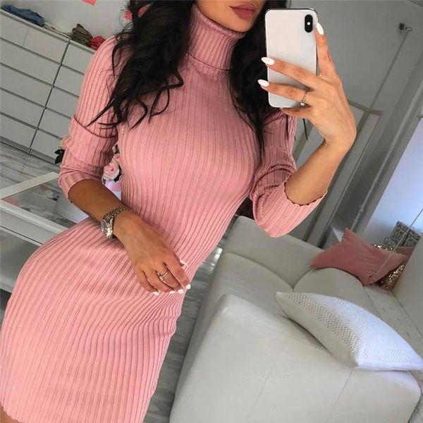 

thin casual long sleeve jumper womens sweaters turtleneck dress streetwear blusa de frio feminina 45, White;black