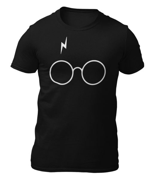 

harry potter t-shirt-glasses-t - shirt -, White;black