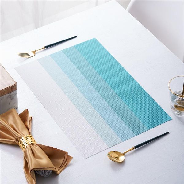

mats & pads washable pvc non-slip dining table placemat diagonal frame stain-proof dish bowl eco-friendly pad place