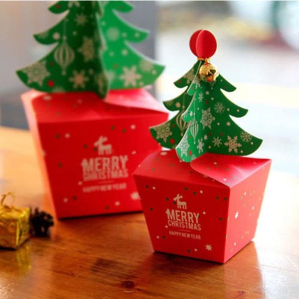 

christmas decorations 10 pcschristmas trees candy box party favors presents apple chocolate cookie packaging supplie paper gift boxes