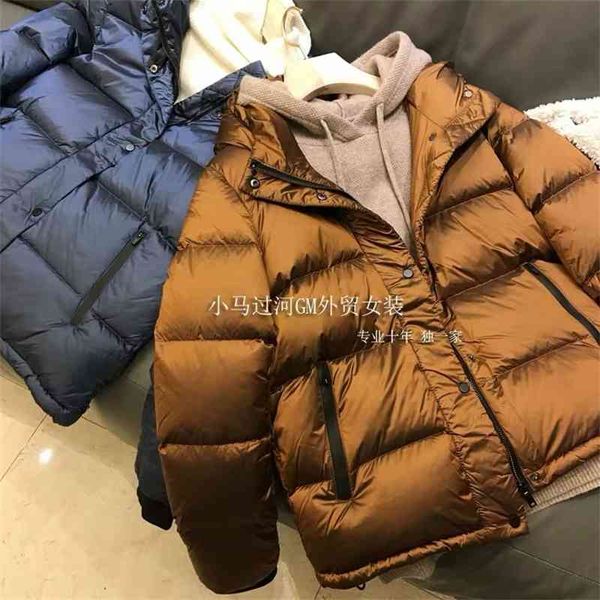 

cattle goods are full to surprise quality 90 white goose down light jacket short thick coat women's autumn and winter, Black