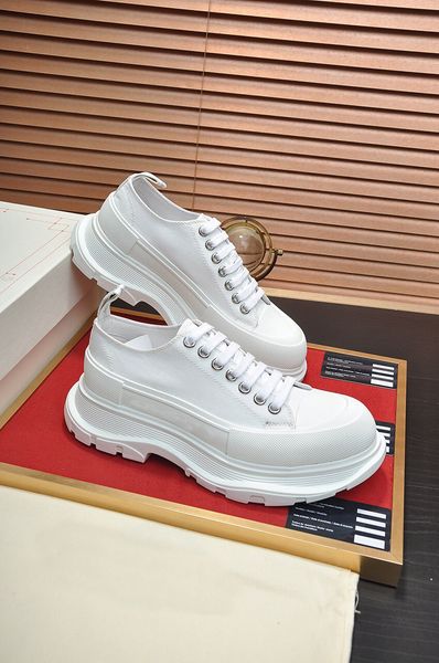 

new 2021 men women fashion designer breathable brand platform sneakers canvas sports trainers casual flats shoes size 35-44, Red;white