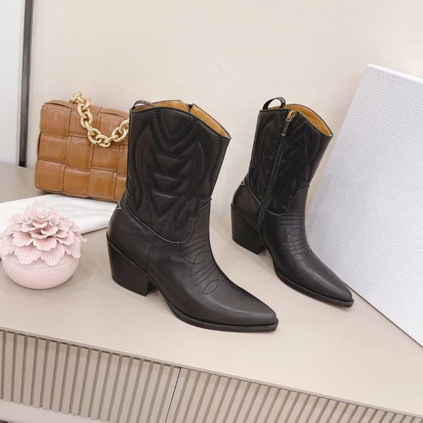 

boots large size34-41 women pointed toe zipper ladies black genuine leather ankle zapatos botines mujeres designer shoes
