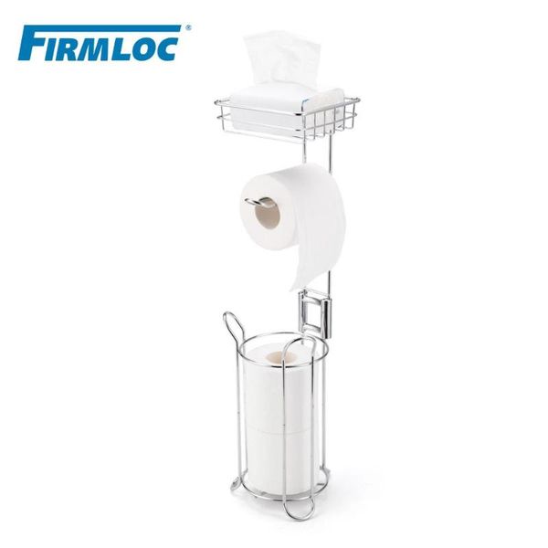 

firmloc stainless steel stand toilet paper roll holder kitchen tissue rack bath storage organizer home towel shelf wc bathroom holders
