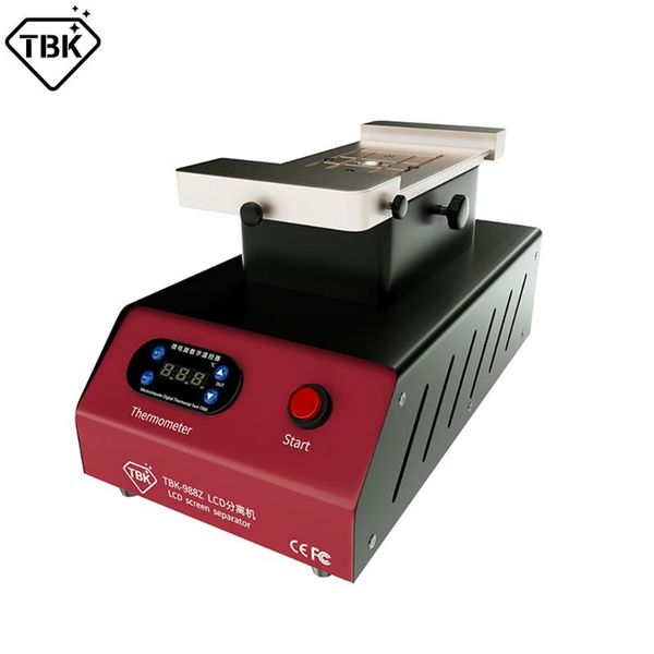 power tool sets tbk 988z flat edge lcd touch screen rotary separator machine double vacuum pumps max 7 inches with clean remove function