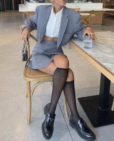 

two piece dress women coat suit skirt long sleeve cardigan bottom loose elegant autumn winter pcs set, White