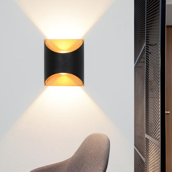 

wall lamp led light source aluminum body modern style foyer study stairs bedroom