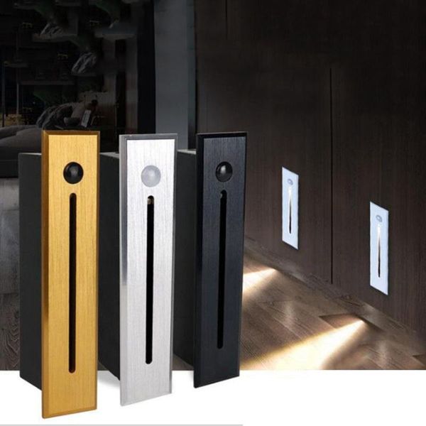 

wall lamps light control motion sensor led stair 3w outdoor recessed corner corridor fence hallway night