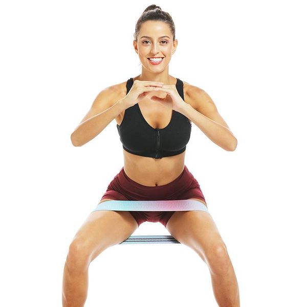 

squat hip lifting resistance band ring yoga fitness tension stretch elastic exaggerates bands