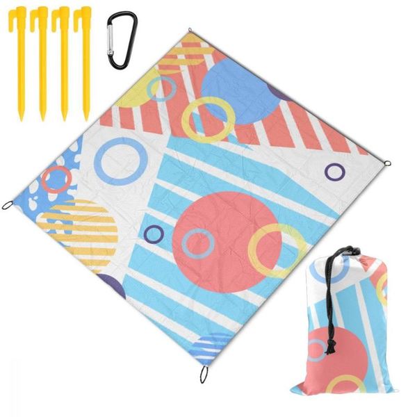 

waterproof picnic mat 150x145cm beach blanket outdoor portable camping ground irregular q004 pads