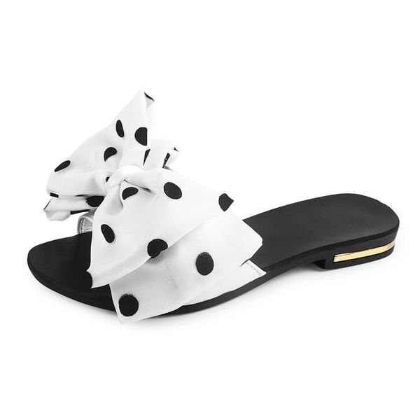 

slippers summer slides women rhinestone butterfly-knot shoes woman sandals beach flip flops flats sx169, Black
