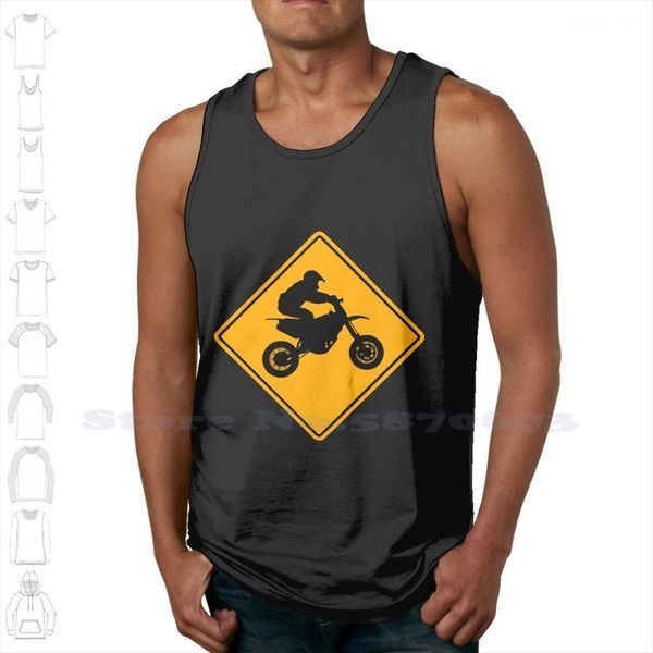 

supermoto supermotard black white sleeveless tank men women motocross moto cross supercross enduro, White;black