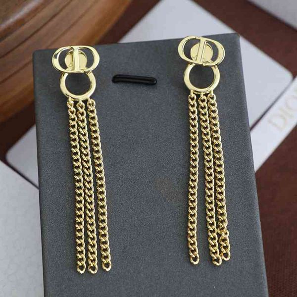 

d earrings women fashion family letter luxury for designer cd jewelry, Red;brown