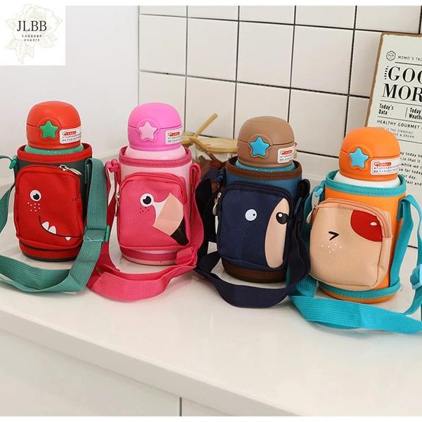 

kids water cup creative cartoon baby feeding cups with straws leakproof bottles outdoor portable children's 500ml