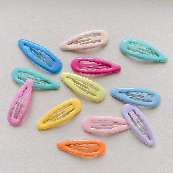 

hair accessories color wave bb clip cute girl candy-colored bangs wholesale children's headdress, Slivery;white