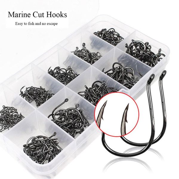 

fishing hooks hook carbon steel decoy 500pcs/set lure crank
