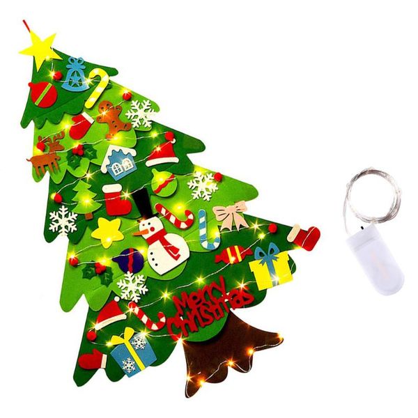 

christmas decorations wall decor diy hanging tree with led string (tree+ light)