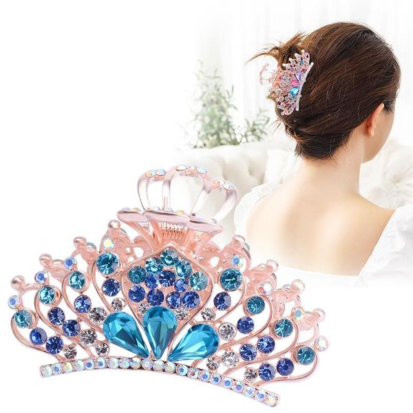 

alloy big grip hair clip accessories water drill grab large plate party favor