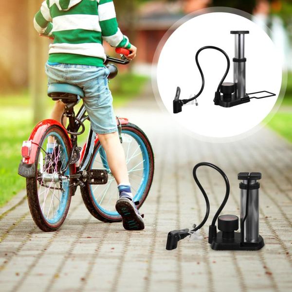 

bike pumps aluminum alloy foot pump tire inflator pedal cylinder