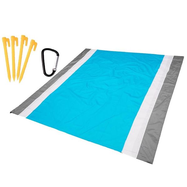 

outdoor pads beach blanket sandproof waterproof 79 x 83inch oversized lightweight mat extra large picnic for 4-7 adults