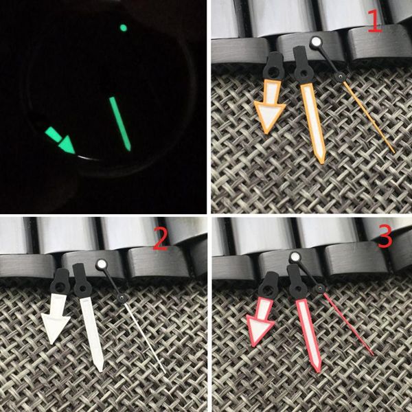 

repair tools & kits arrival watch hands fit for nh35 nh36 model 7s26 4r35 7009 automatic movement red/orange/silver color green lume