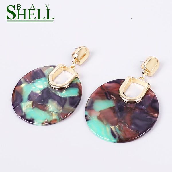 

dangle & chandelier shell bay fashion earrings jewelry women punk drop cute rainbow star earings simple boho 2021 kpop, Silver