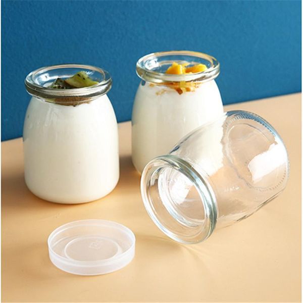 

storage bottles & jars 100ml/200ml wishing bottle honey yogurt pudding glass mini cup jelly milk baking mold container 1pc