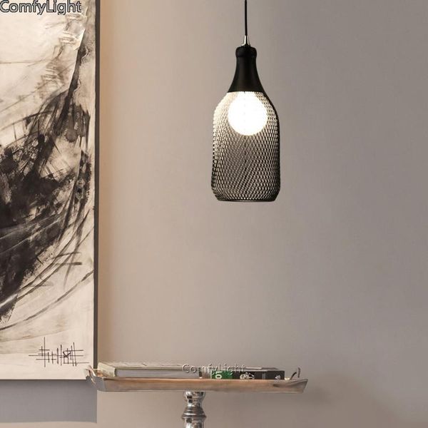 

led pendant lamp iron lampshade kitchen island dining room shop bar counter decoration bedside hanglamp edison light e27 lamps