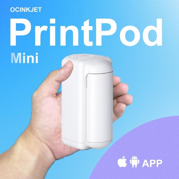 

printers ocinkjet wireless printpods mini handheld printer portable smart tattoo inkjet printing pen unlimited material
