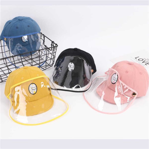 

baby anti droplet hat spring new detachable isolation child protective 2021, Yellow