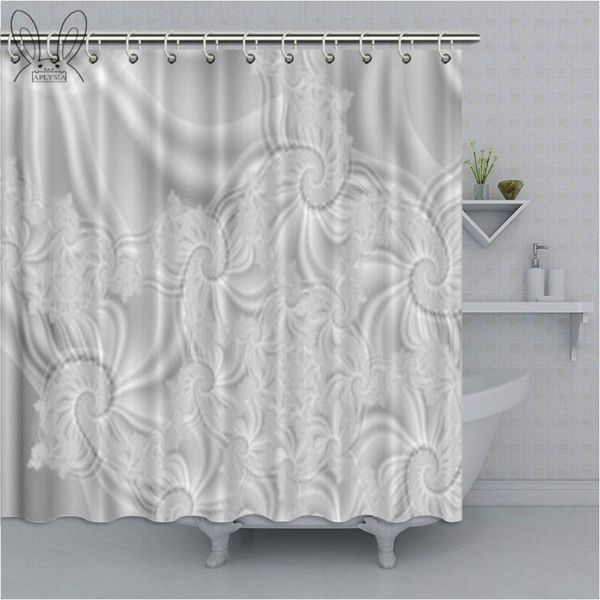 

shower curtains rococo style bathroom curtain sliver flower waterproof polyester fabric bath bathing cover sets