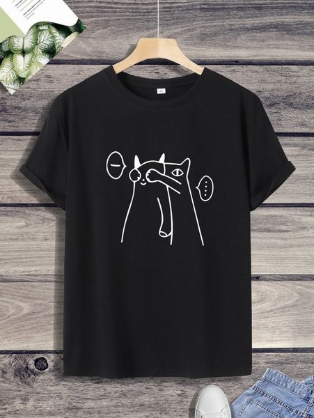 

men cartoon graphic tee h8ox#, White;black