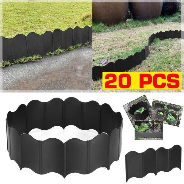 

fencing, trellis & gates 20pcs 13.5x15.5cm black plastic fence courtyard indoor garden kindergarten flower vegetable small