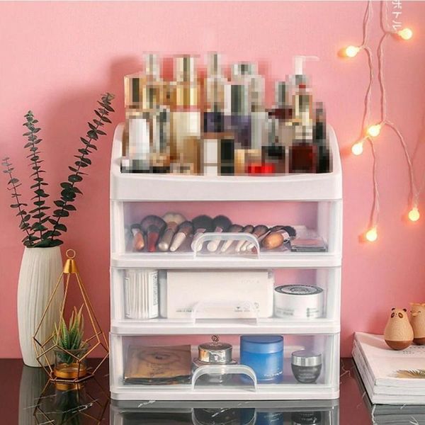 

storage boxes & bins jewelry container make up case makeup brush holder box organizer drawers organizers cosmetic rack pl s5c1