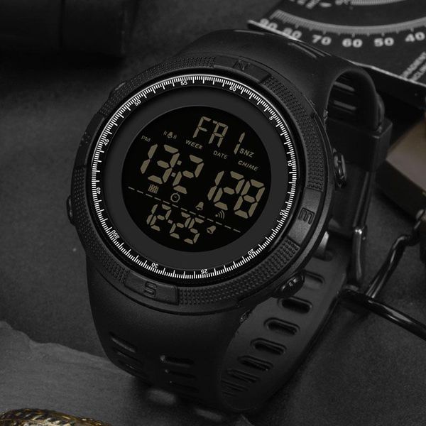 

wristwatches fashion sanda brand waterproof digital watch men sport watches electronic led male wrist for clocksanda military army wristwatc, Slivery;brown
