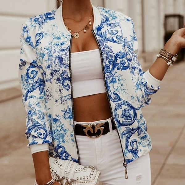 

mandylandy fashion baseball shirt outwear women autumn jackets slim-fit long-sleeved coats printed short jacket and coat women's, Black;brown