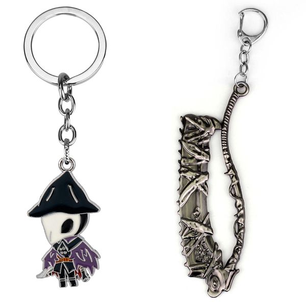 

game bloodborne saw hunter badge key chains dark souls 3 figure keychains sun sollar fire keeper knight keyring key ring holder, Silver