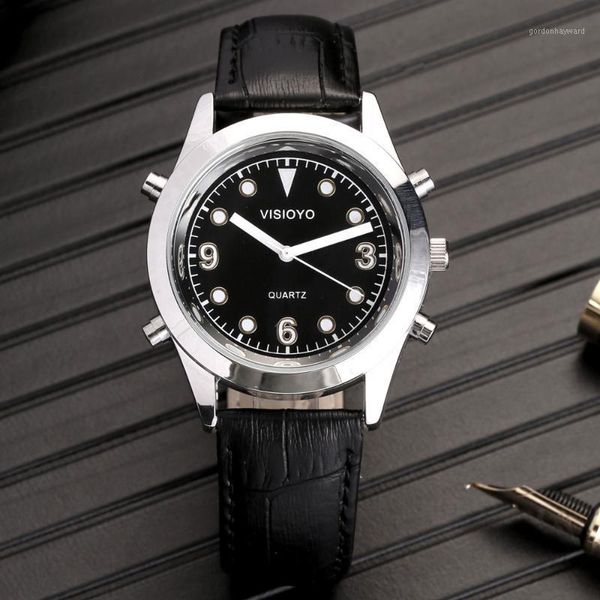 

arabic talking watch with alarm,black dial tasb-23arab wristwatches, Slivery;brown