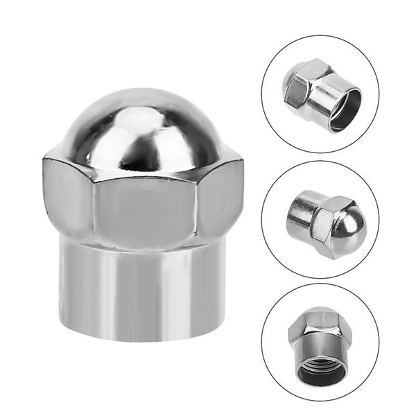 

50pcs car tyre air pressure caps car wheel tire valve stem cap plastic chrome plated tire accessories universal airtight cover