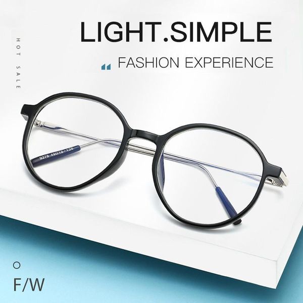 

elbru anti blue light glasses retro myopia optical frame metal frames men women clear lenses eyeglasses oculos sunglasses, White;black