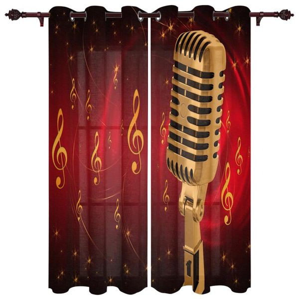 

microphone music notes window curtain living room luxury bay curtains valance for kitchen & drapes