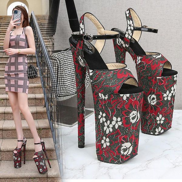 

dress shoes fashion car model sandals large size open toe women's party, Black