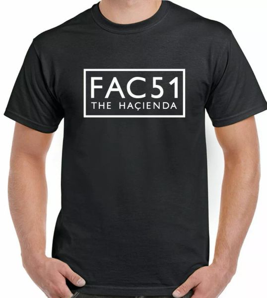 

fac51 t-shirt factory records mens stone roses new order happy mondays, White;black