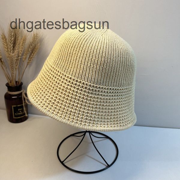 

brand cap and carves summer new hollow breathable sunshade bucket hat korean fashion minority face covering straw hat casual versatile fishe, Blue;gray