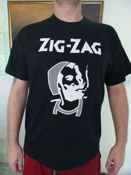 

zig zag smoking man 420 marijuana dabs herb tobacco t-shirt weed, White;black