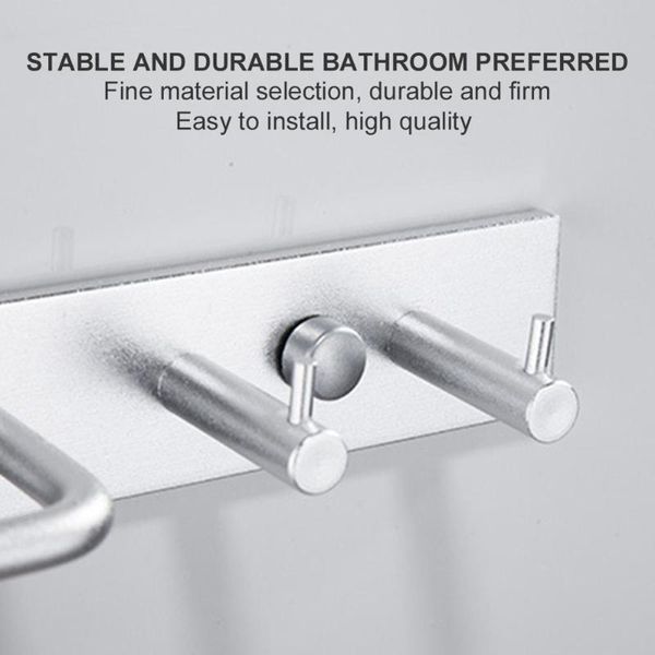 

towel racks aluminum rack thickened punch-with two hooks hardware home organizer