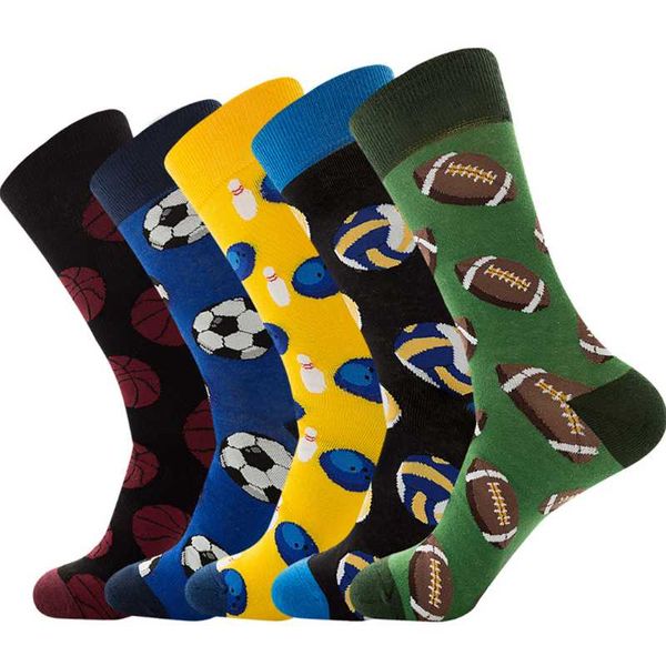 

men's socks colorful harajuku happy funny cotton fun for men, Black