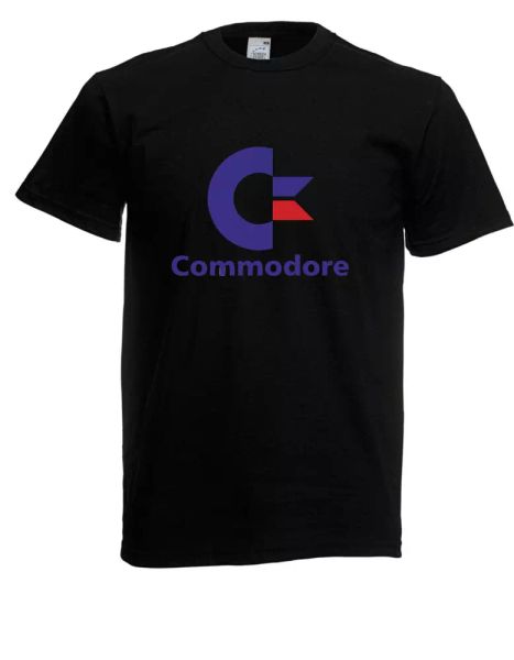 

mens t-shirt commodore computer up to 5xl, White;black
