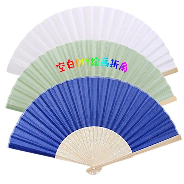 

other home decor 10 pcs/lot white folding elegant paper hand fan wedding party favors 21cm 3 colors